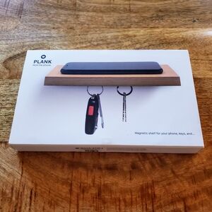 NWT Plank Hold The Phone - Magnetic Floating Shelf For Phone & Keys